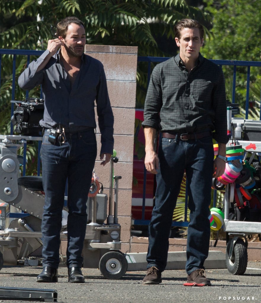Jake Gyllenhaal on Nocturnal Animals Set