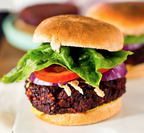 Black Bean and Beet Veggie Burger