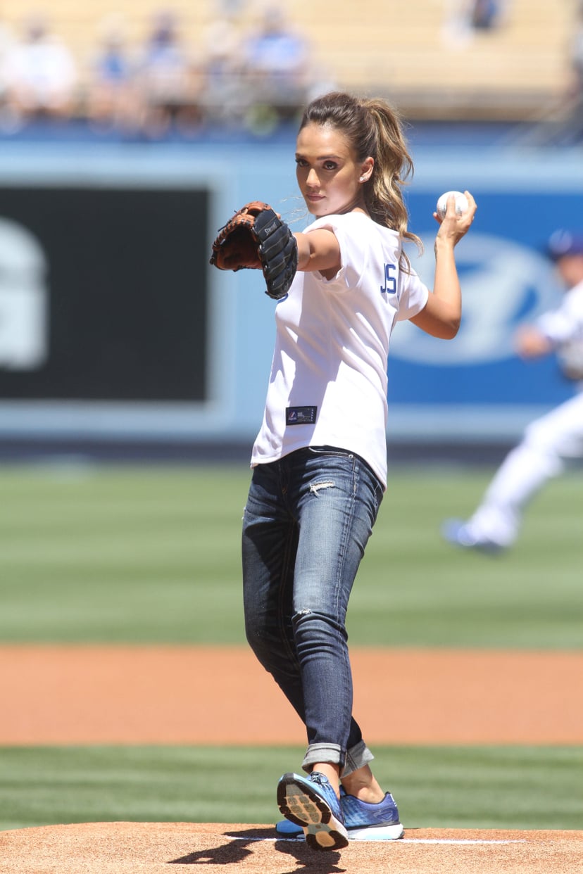 She Worked a Red Sox Baseball Tee to Throw the First Pitch