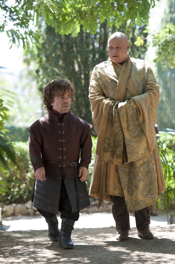 Tyrion walks with Varys.
