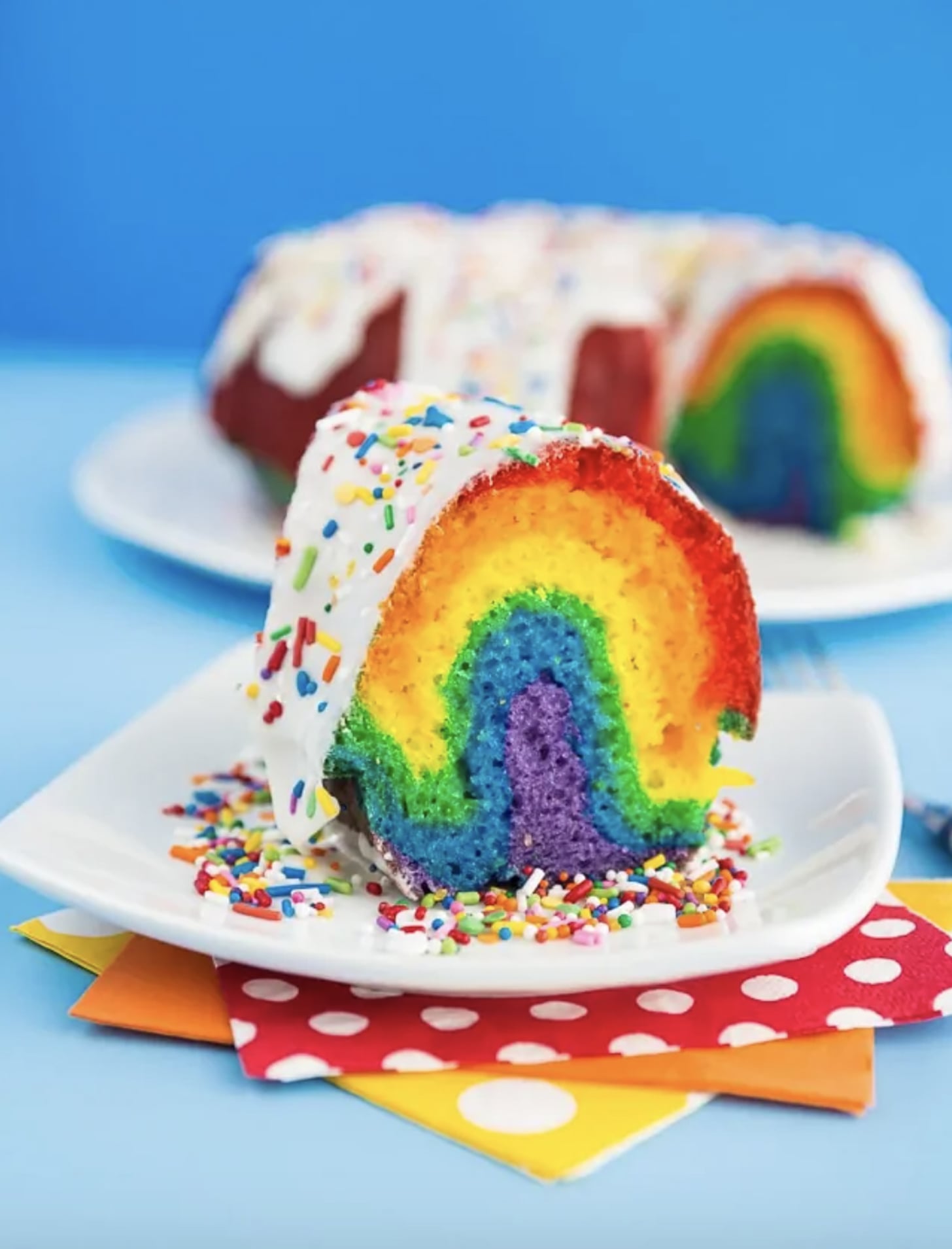 Pastel Rainbow Cake - Crazy for Crust