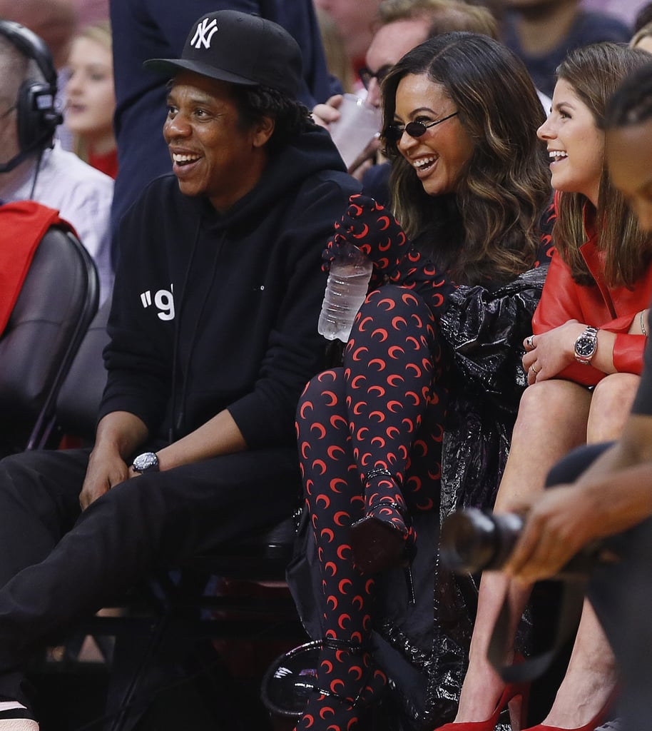 Beyoncé and JAY-Z at Houston Rockets Game Pictures May 2019