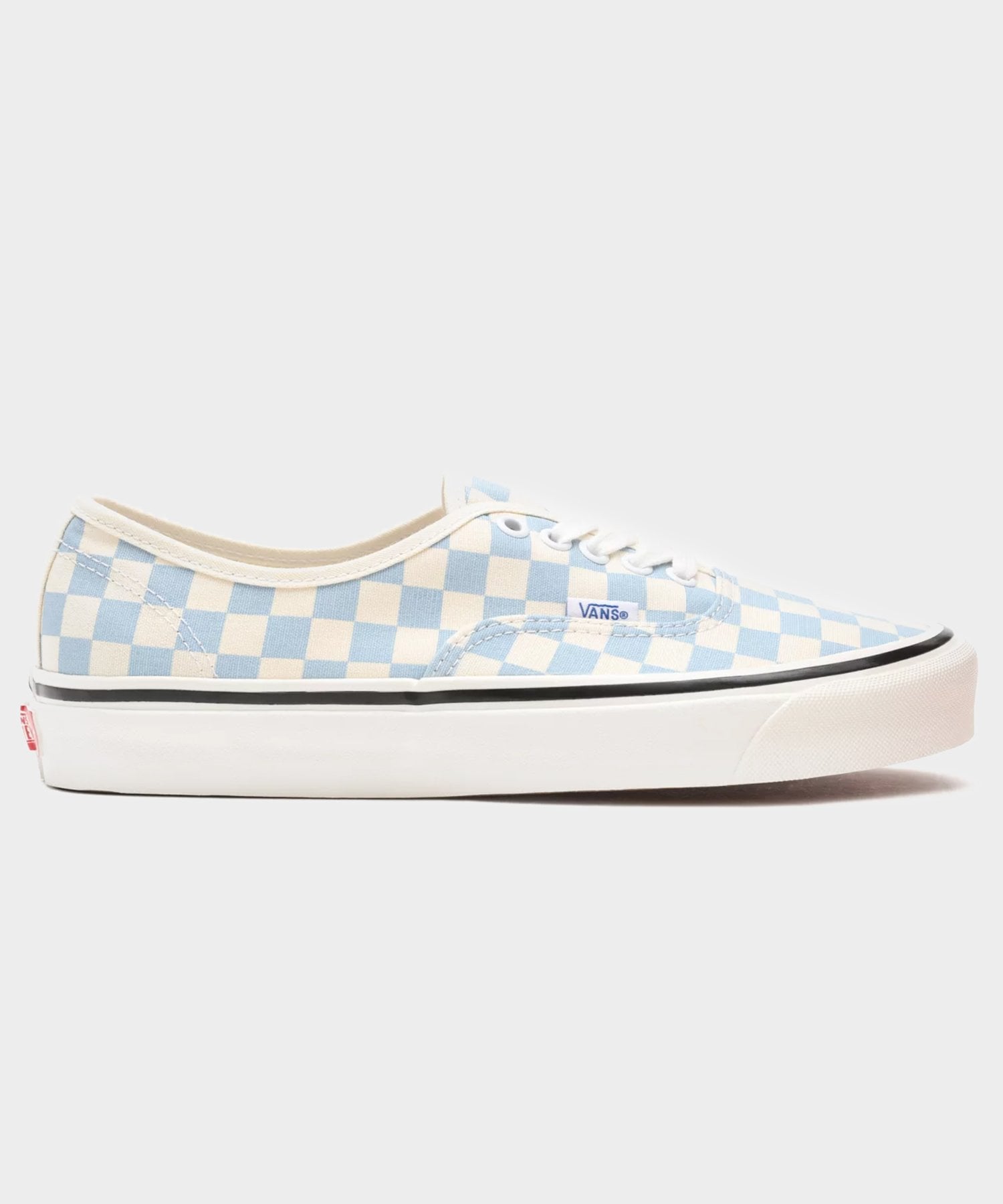 blue checkered vans