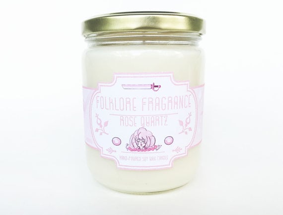 Steven Universe Rose Quartz candle