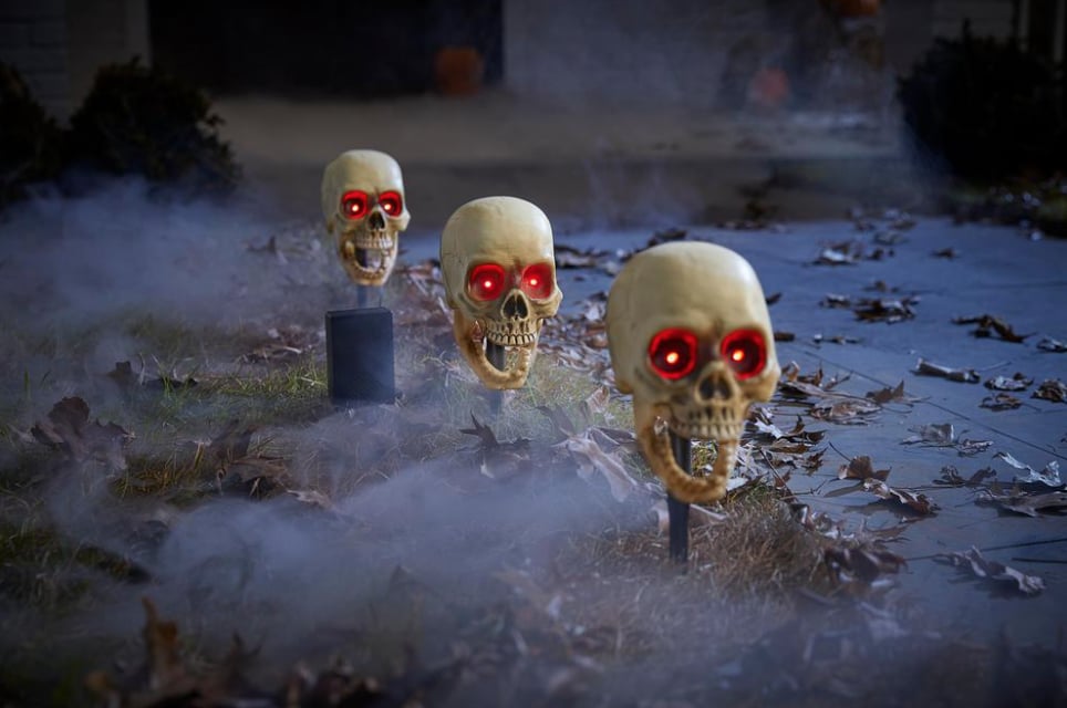 Animated LED Skeleton Halloween Pathway Markers