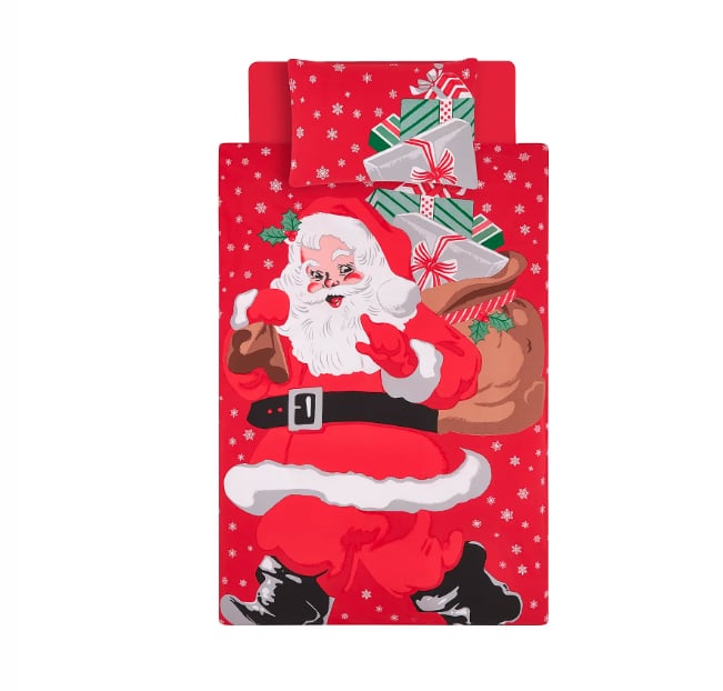 George Home Red Santa Easy Care Duvet Set