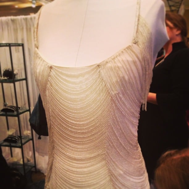 Isn't this beaded gown at the San Francisco Wedding Fair so Downton Abbey?