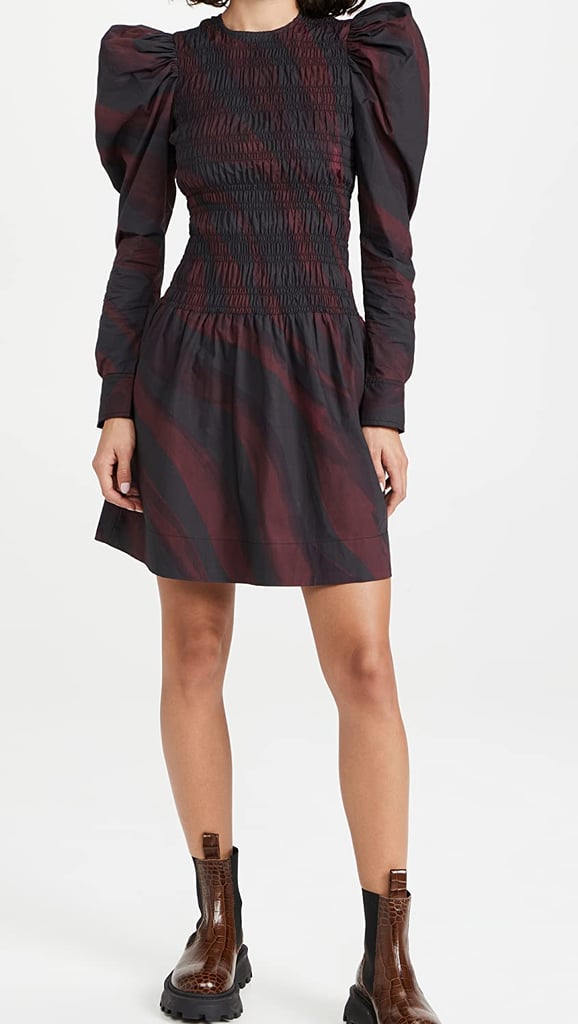 Pattern Play: Ganni Printed Cotton Poplin Mini Dress