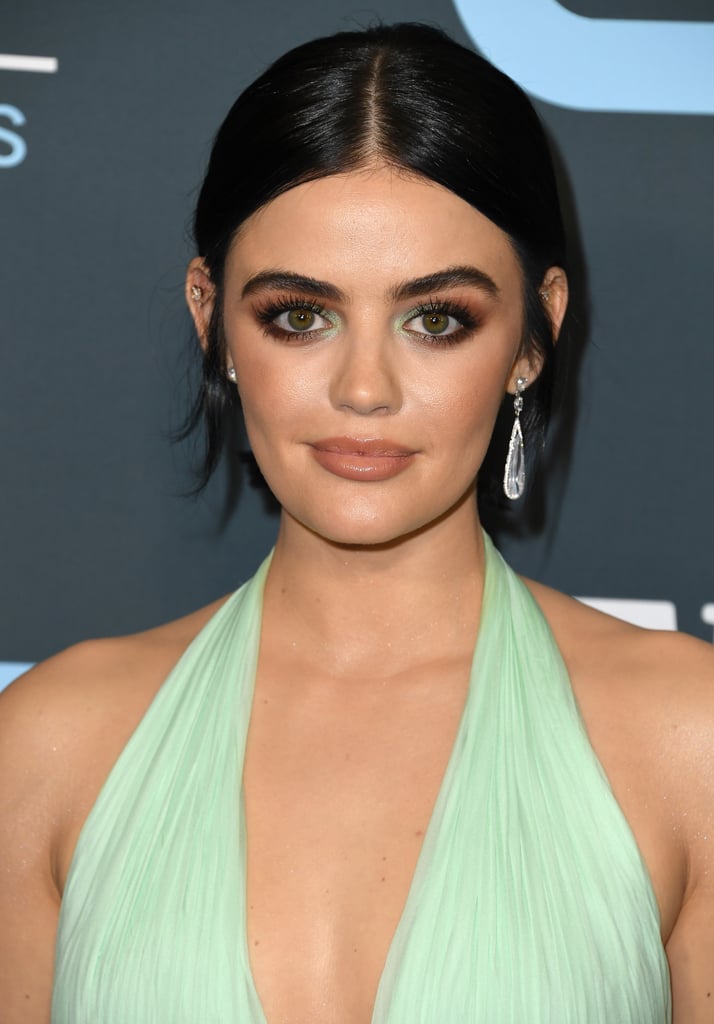 Lucy Hale's Mint-Chocolate Shadow at the 2020 Critics' Choice Awards