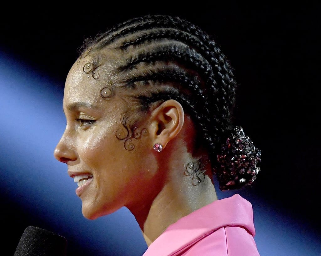Alicia Keys's Braided and Embellished Bun at the 2020 Grammy Awards