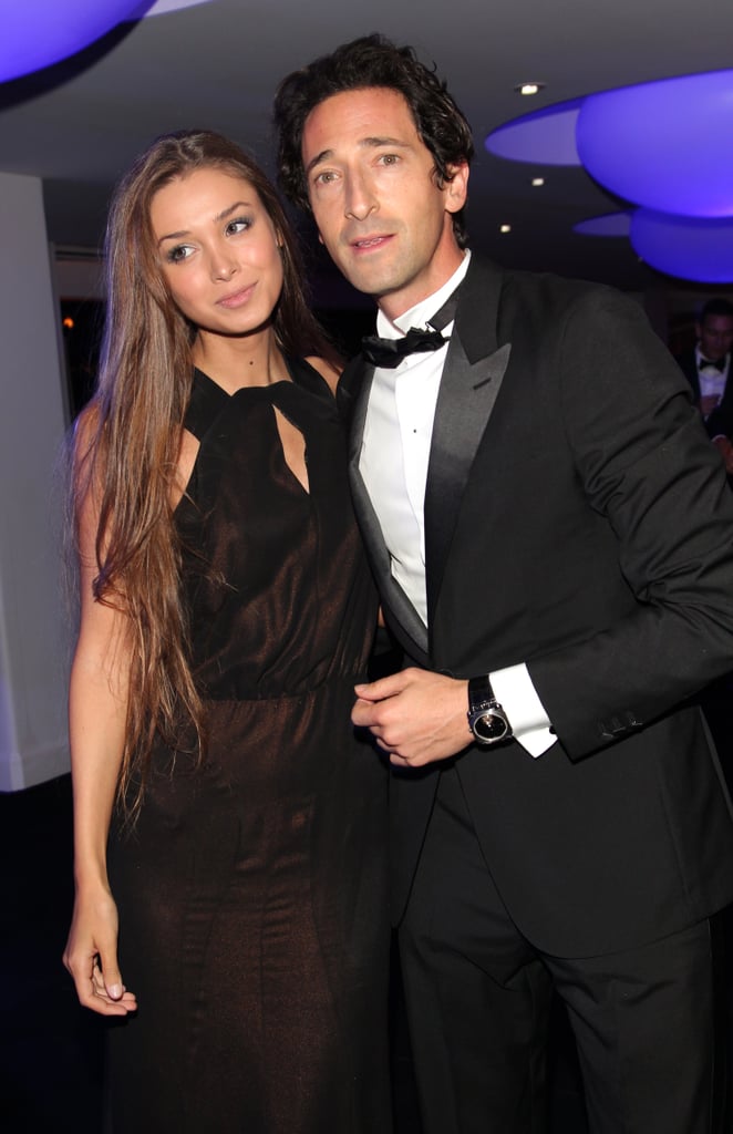Adrien Brody and his girlfriend, Lara Lieto, posed.