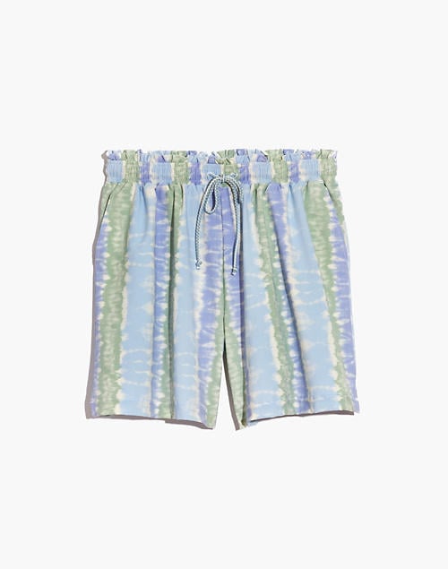 Madewell Second Wave Board Shorts in Tie-Dye Print