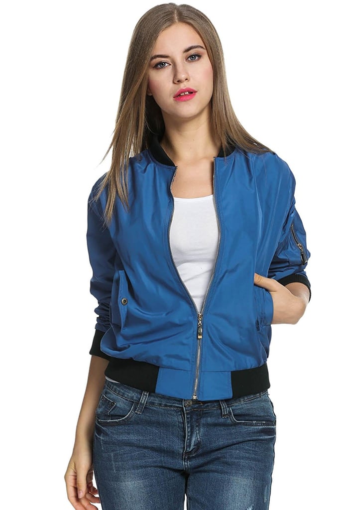 CNlinkco Casual Bomber Jacket
