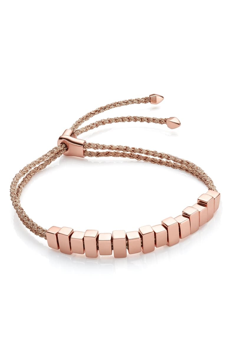 Monica Vinader Linear Ingot Friendship Bracelet