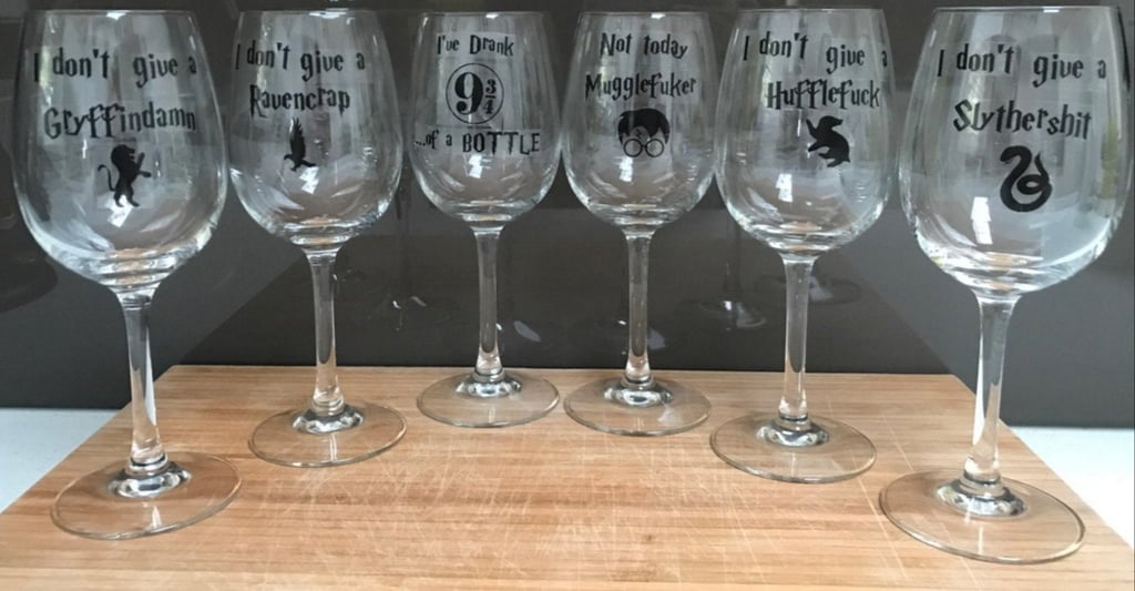 Harry Potter Inspired Wine Glass Sticker Pack