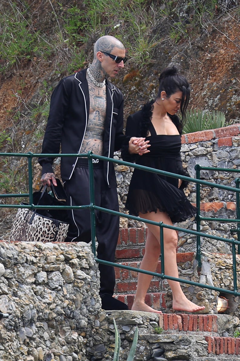 Kourtney Kardashian and Travis Barker in Portofino