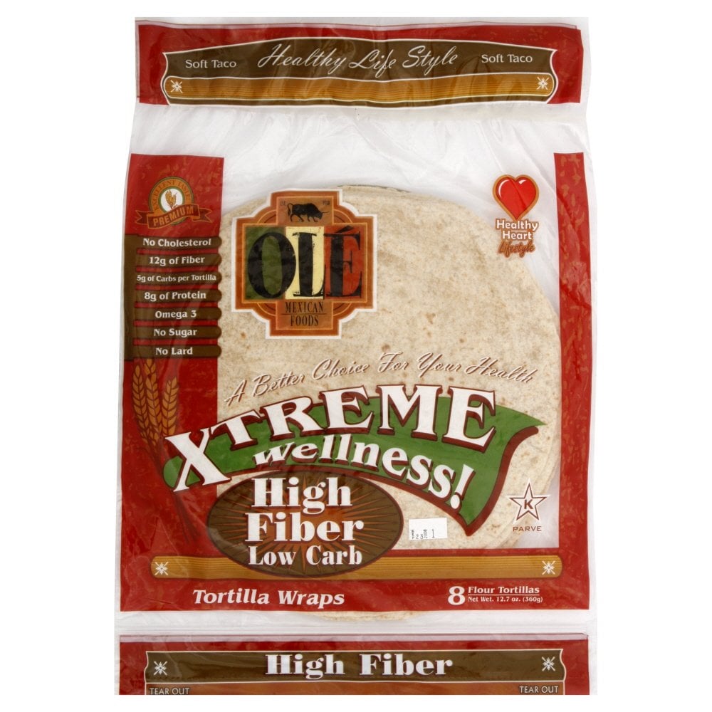 Ole Mexican High-Fibre Low-Carb Flour Tortillas