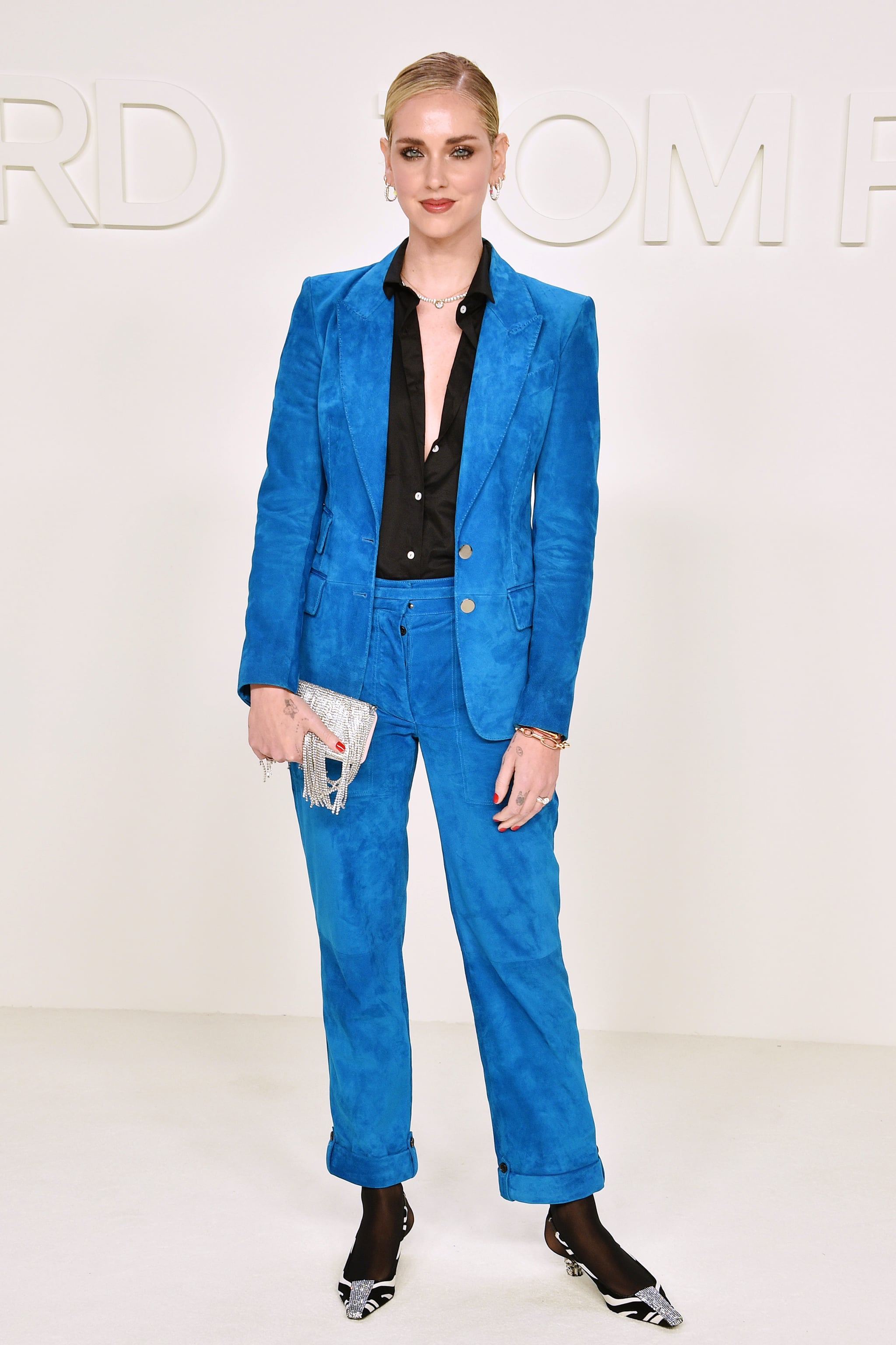 Chiara Ferragni at the Tom Ford Fall 2020 Show The Red Carpet