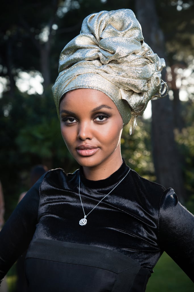 Posing for portraits at the 2018 amfAR Gala.