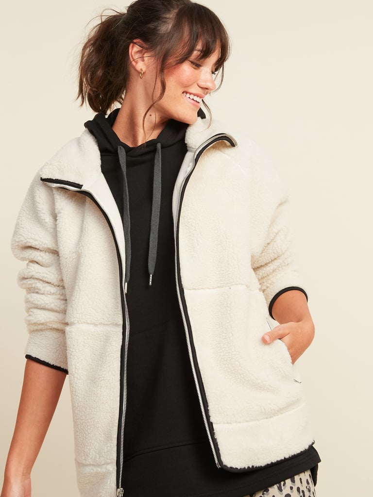 Cosy Teddy Sherpa Long Zip Jacket