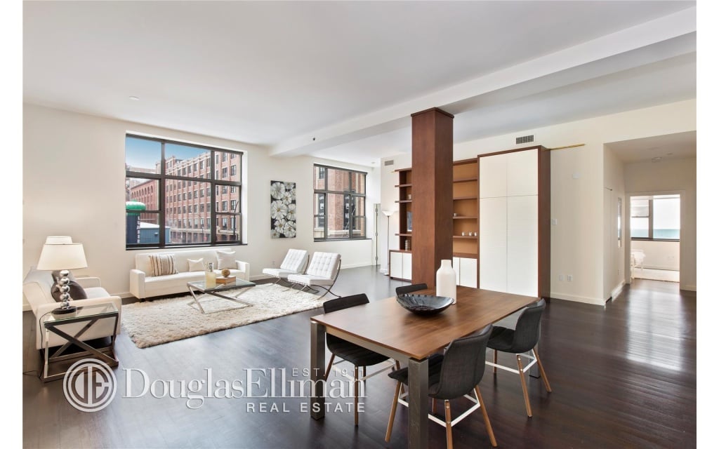 A doorman keeps unwanted visitors out of the 21 units in this swanky boutique building.