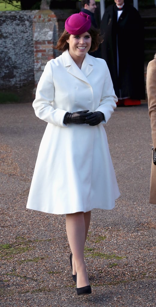 Along with the rest of the royal family, Princess Eugenie attended the Christmas Day Service at Sandringham Church in 2014.