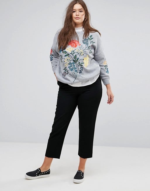 Simply Be Embroidered Jumper