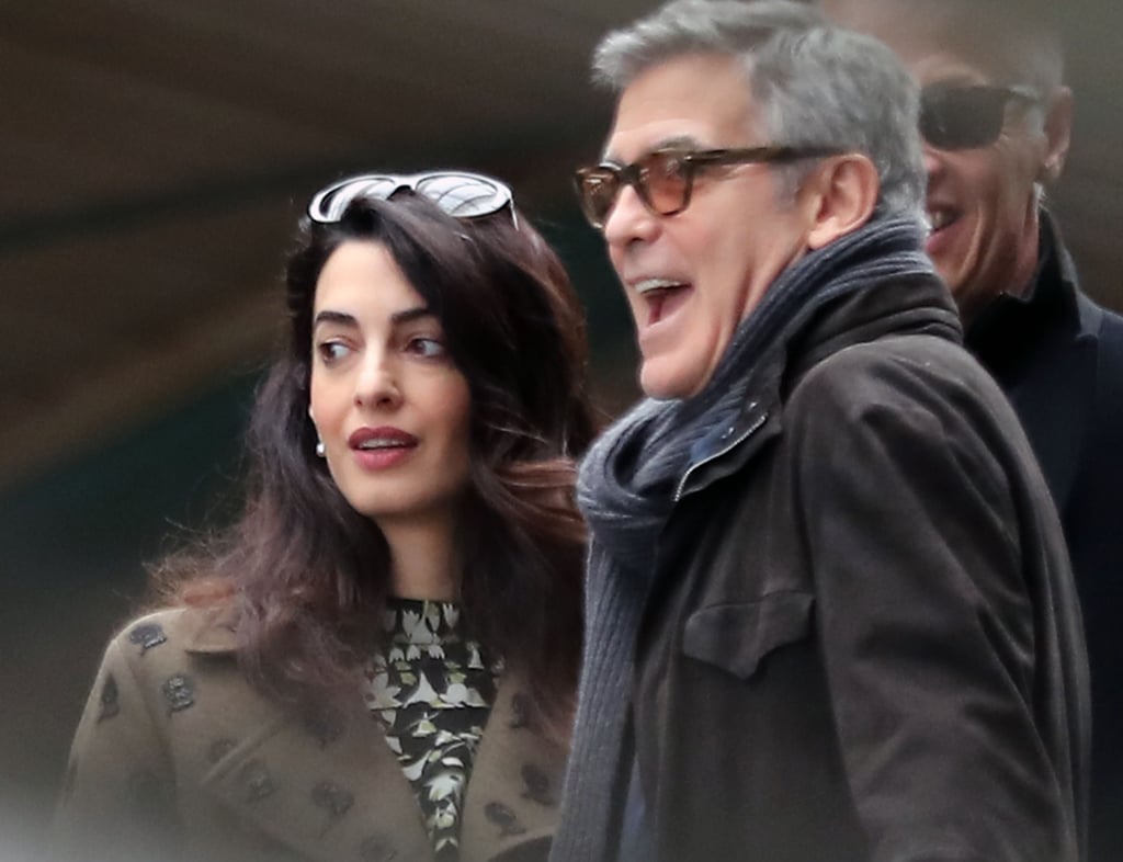 Amal Clooney Wearing Florals in Paris February 2017