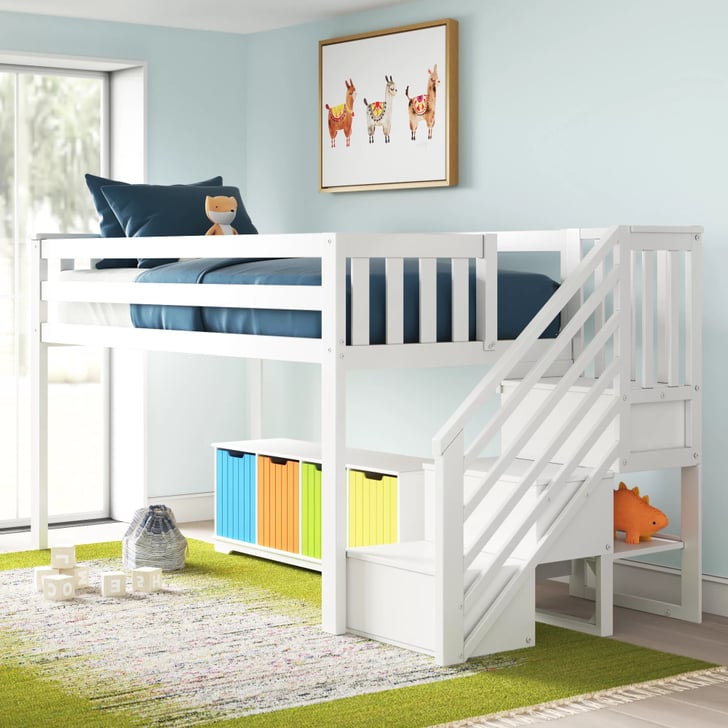 Best Loft Bed With Stairs Kittitas Twin Solid Wood Loft Bed Best