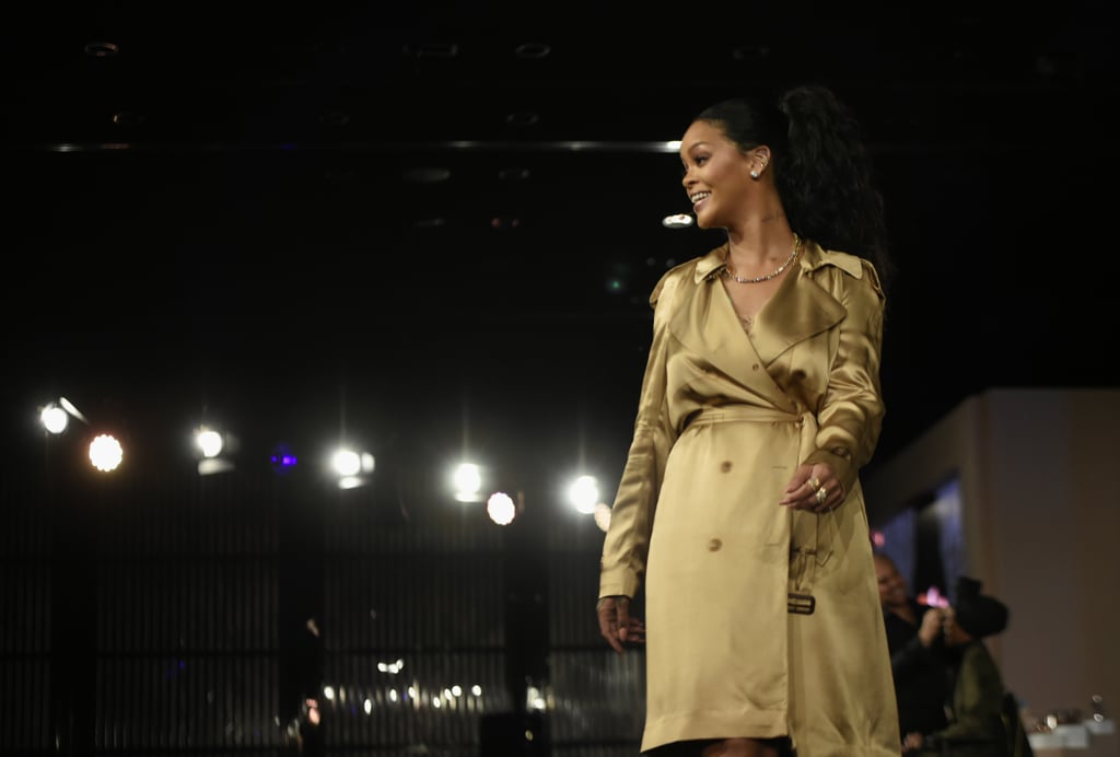 Rihanna Trench Dress at Fenty Beauty Dubai Event 2018