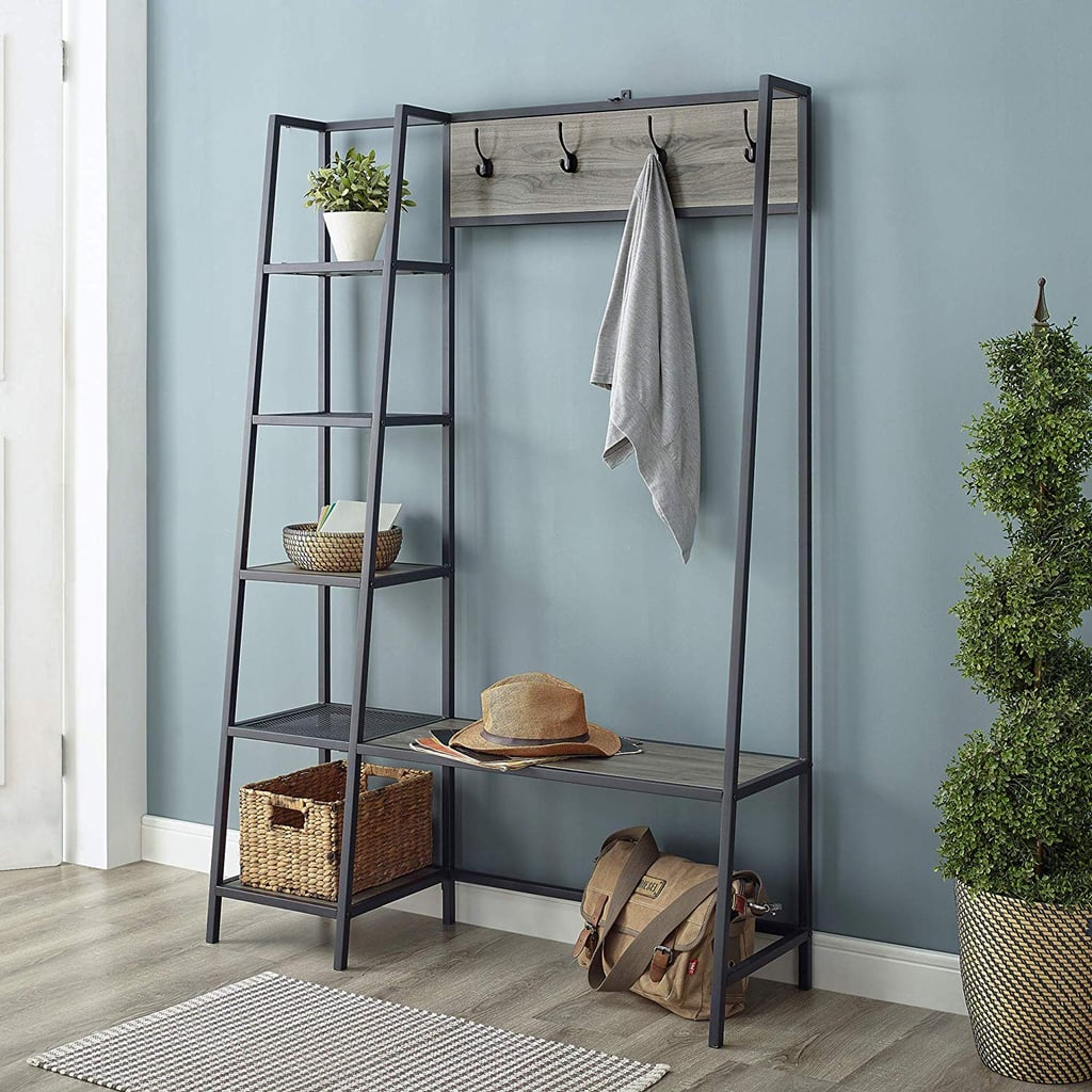WE Furniture Entryway Storage Rack and Bench