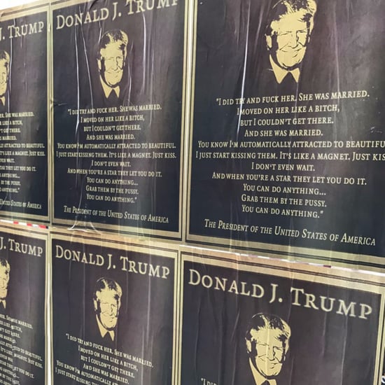 Trump Street Art Posted in NYC on International Women's Day