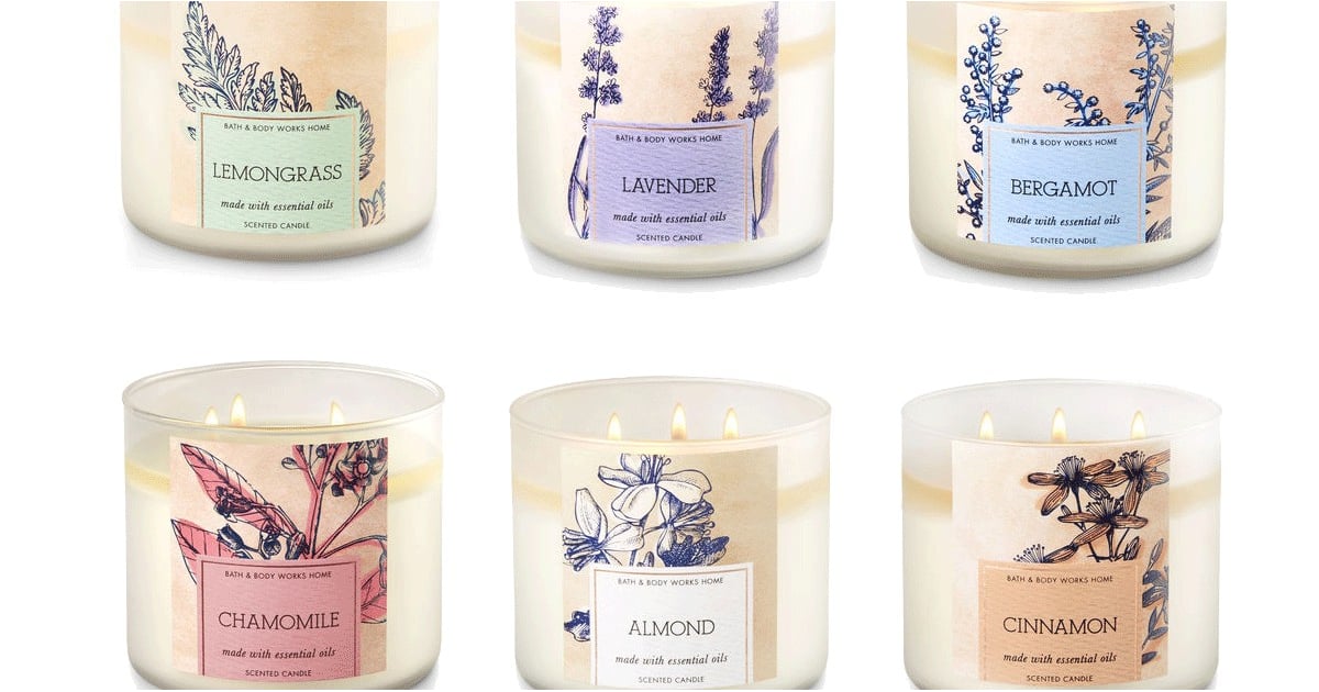 Bath & Body Works AllNatural Essential Oil Candles POPSUGAR Home
