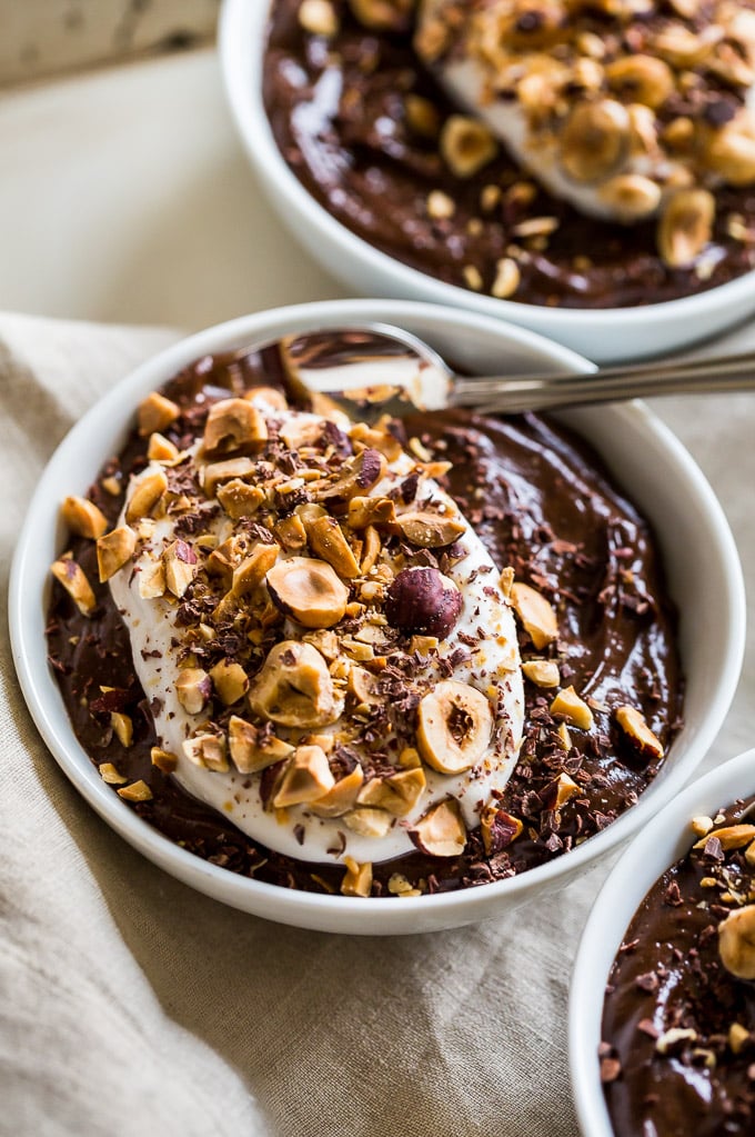 Healthy Chocolate Hazelnut Pudding