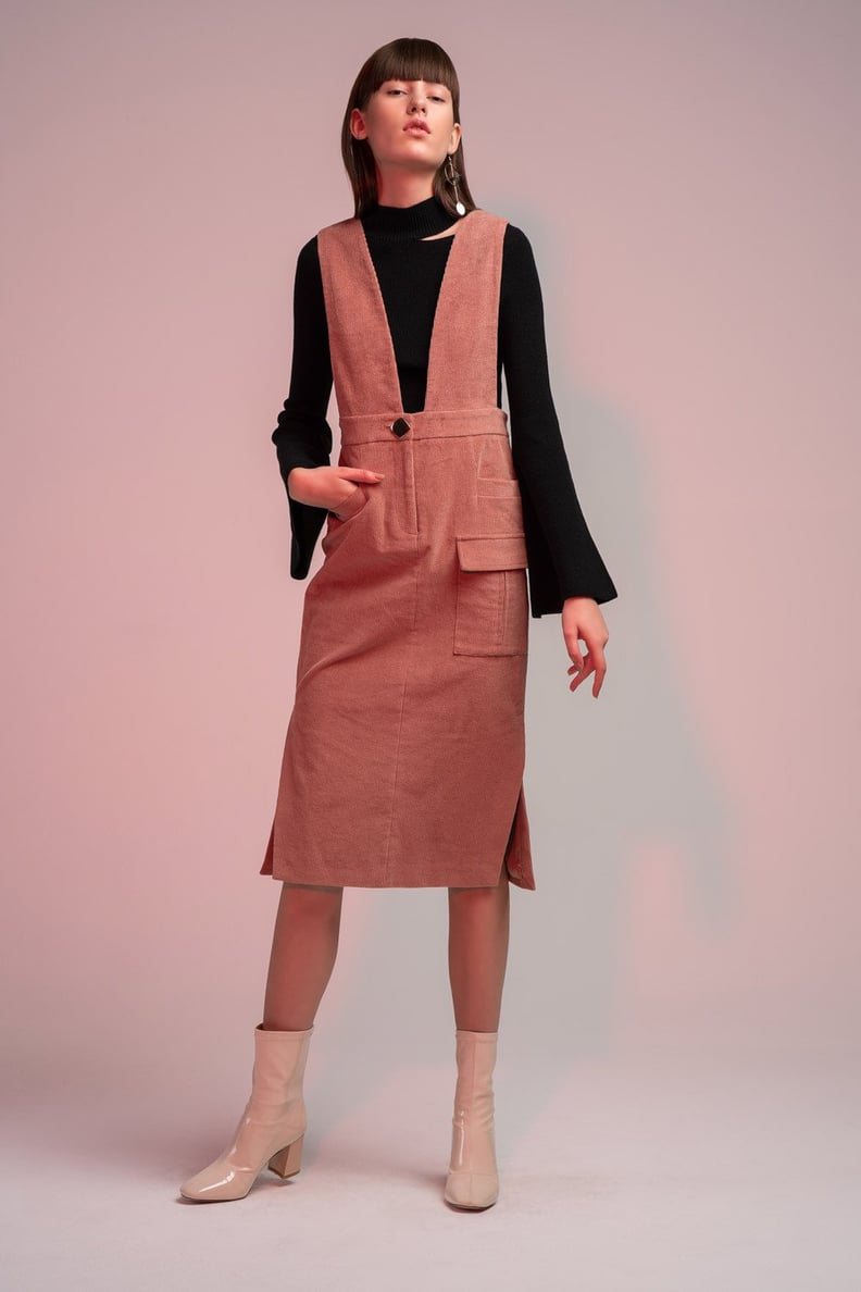 Genuine People Corduroy Overall Dress