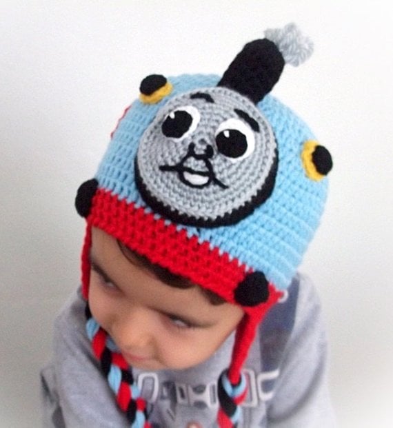 Thomas the Train Crochet Hat