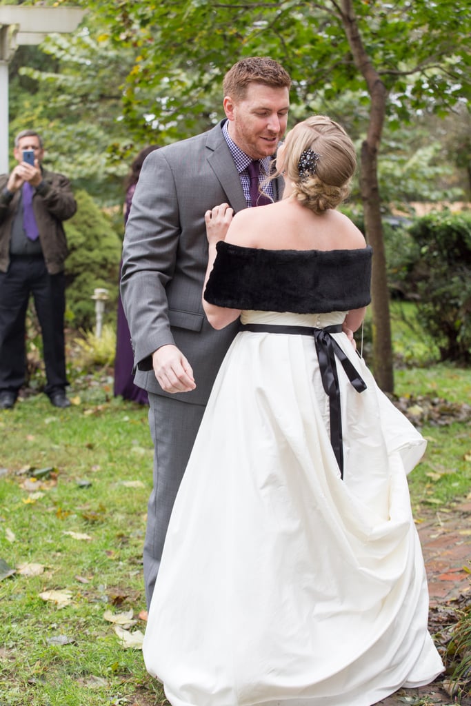 This Backyard Wedding Had Charming Rustic Halloween Decor