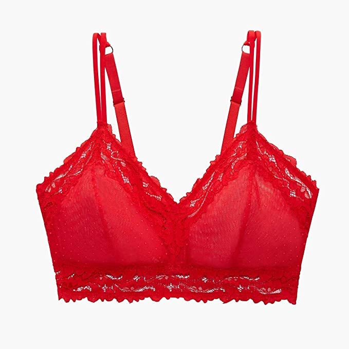 Rihanna Homage in LNY Dark Red Energy Longline Bra & Align