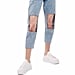 Topshop Clear-Knee Mom Jeans