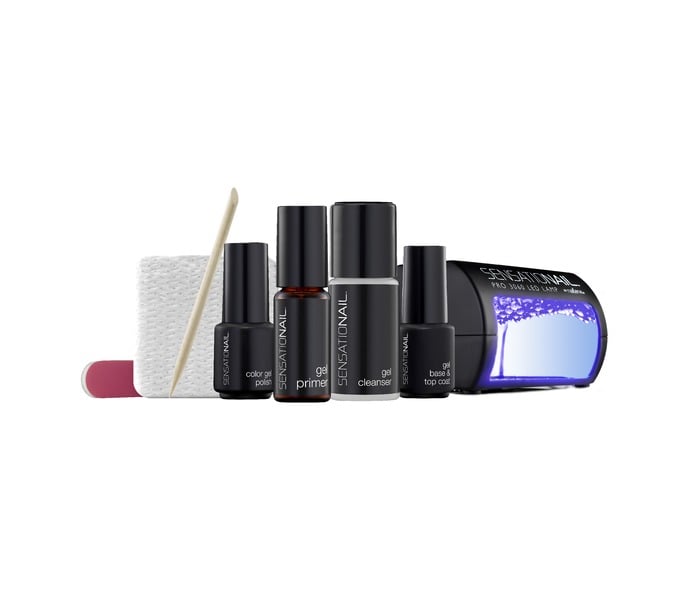 My mom has adopted three small children and has little time to get professional manicures . . . Soooo she's getting the  SeasatioNail Gel polish starter kit ($60). She can pamper herself in her own home, save money, and get salon-quality manicures that last!