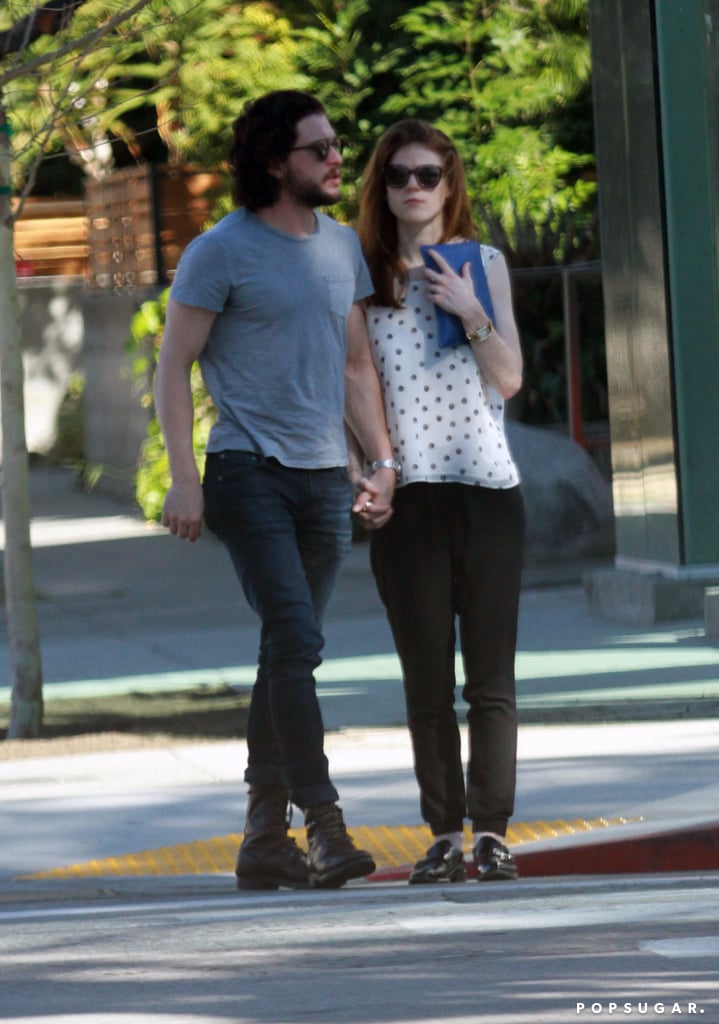 Kit Harington and Rose Leslie Out in Hollywood February 2016