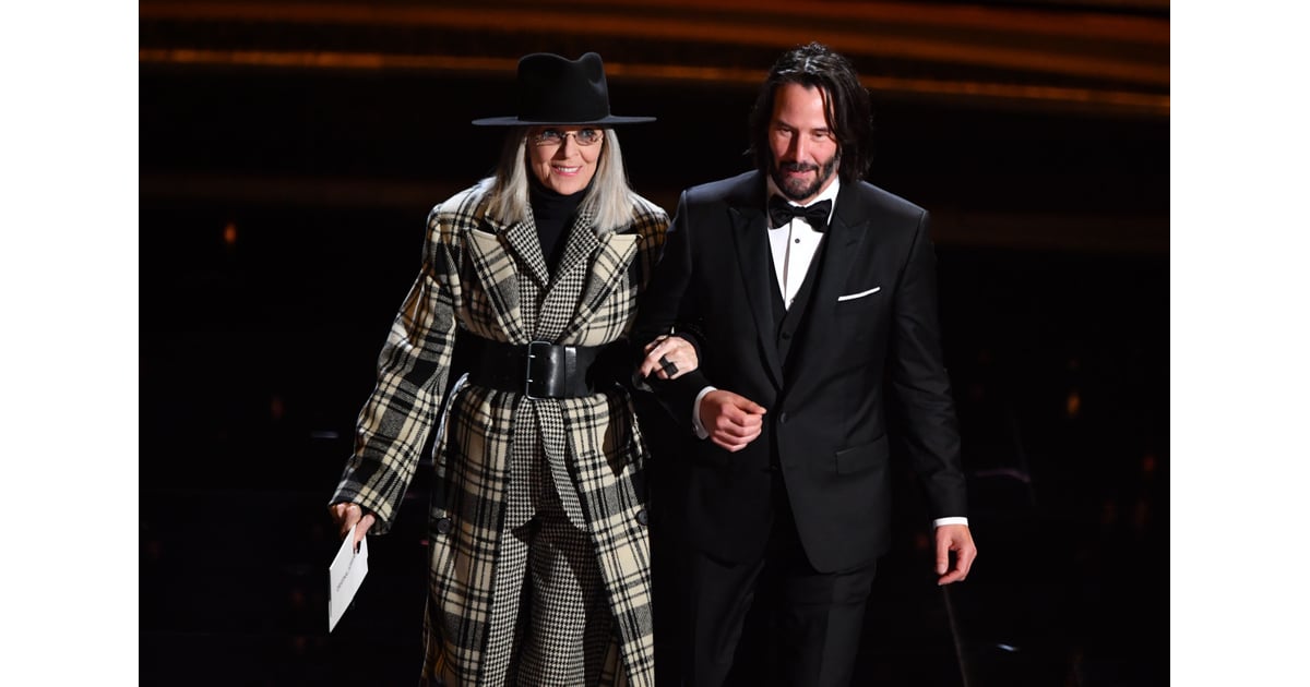 Keanu Reeves and Diane Keaton at the 2020 Oscars Diane Keaton and