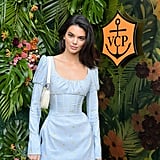 Kendall Jenner's Blue Corset Dress October 2018