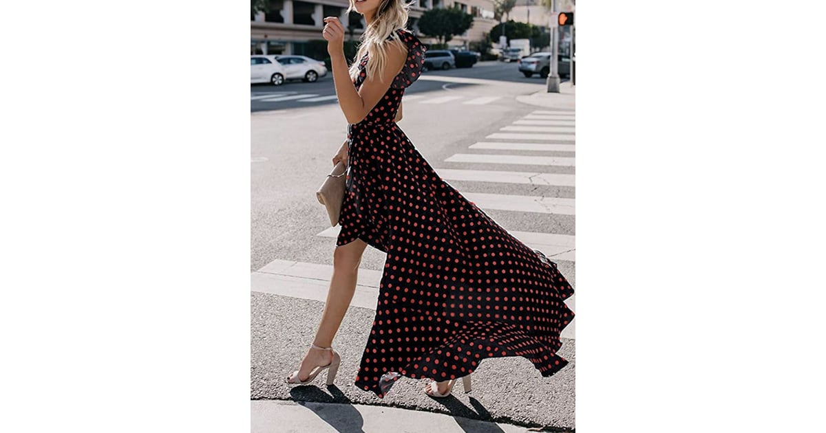 Grecerelle Floral Print Cross V Neck Maxi Dress | 8 Amazon Maxi Dresses  That'll Keep You Cool Even on the Hottest Summer Day | POPSUGAR Fashion  Photo 7