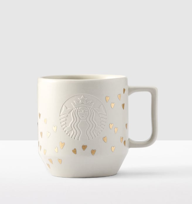 Golden Hearts Handle Mug ($13)