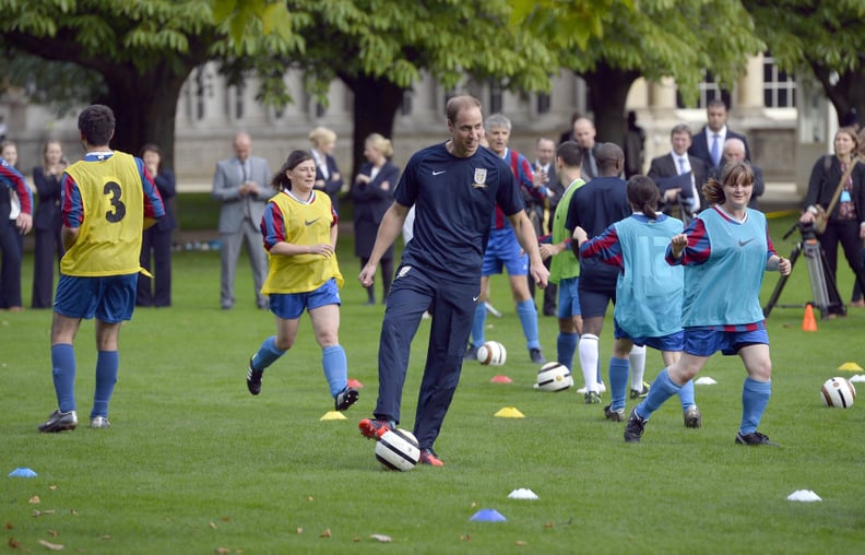 He organized the first soccer game at Buckingham Palace.