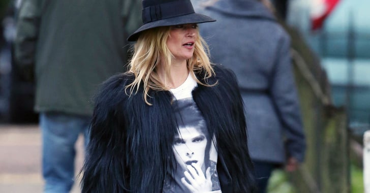 Kate Moss Wears David Bowie Shirt 2016 | POPSUGAR Fashion