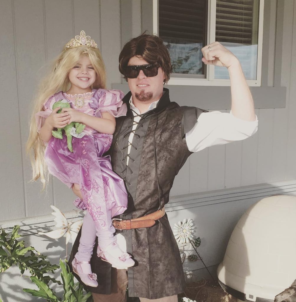 Rapunzel and Flynn | Cute And Easy Father and Daughter Halloween ...