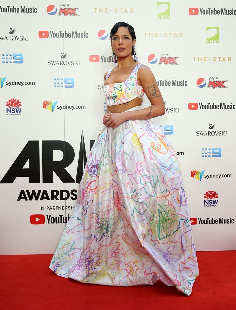 Halsey's Rainbow Dress at the 2019 ARIA Awards