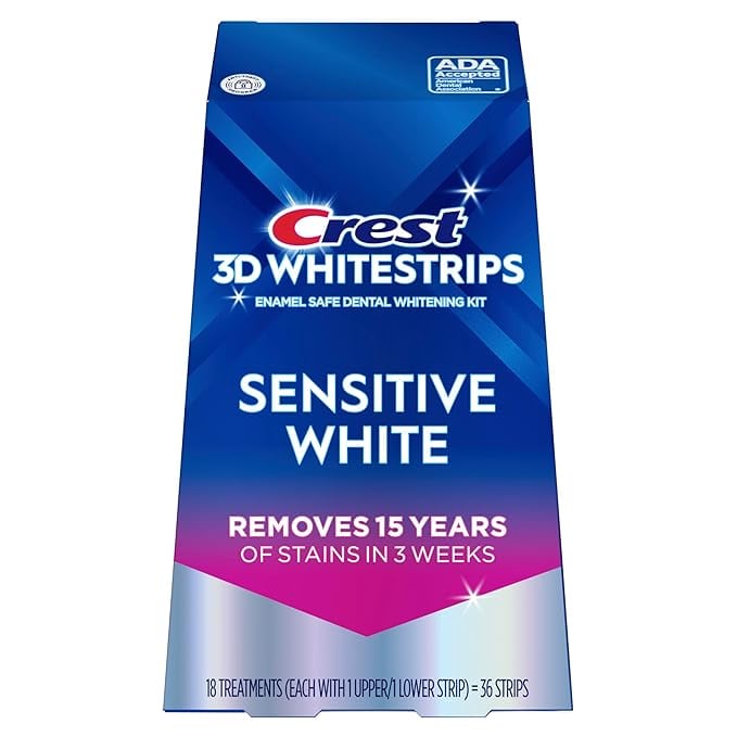 Crest 3D Whitestrips Sensitive At-Home Teeth Whitening Kit